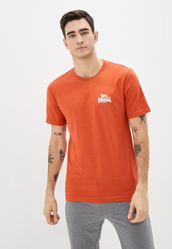 мужская спортивные футболка lonsdale, оранжевая