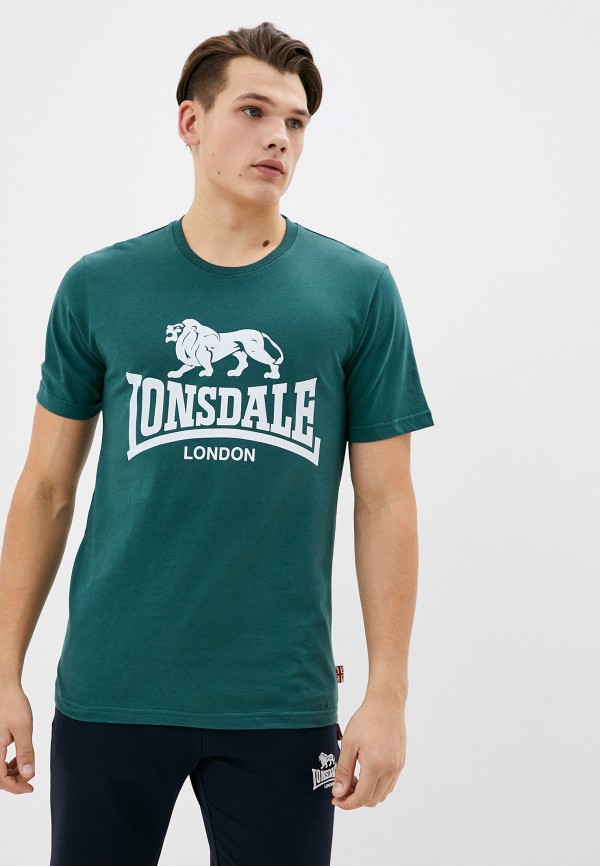 мужская спортивные футболка lonsdale, зеленая