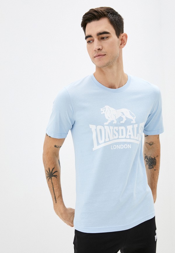 мужская спортивные футболка lonsdale, голубая