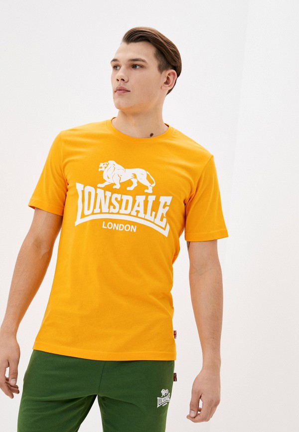 мужская спортивные футболка lonsdale, желтая