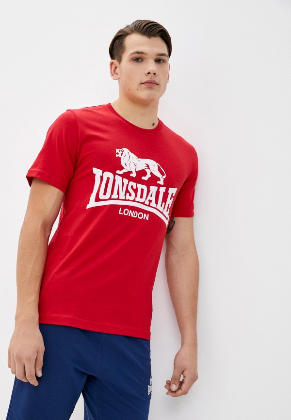 мужская спортивные футболка lonsdale, красная