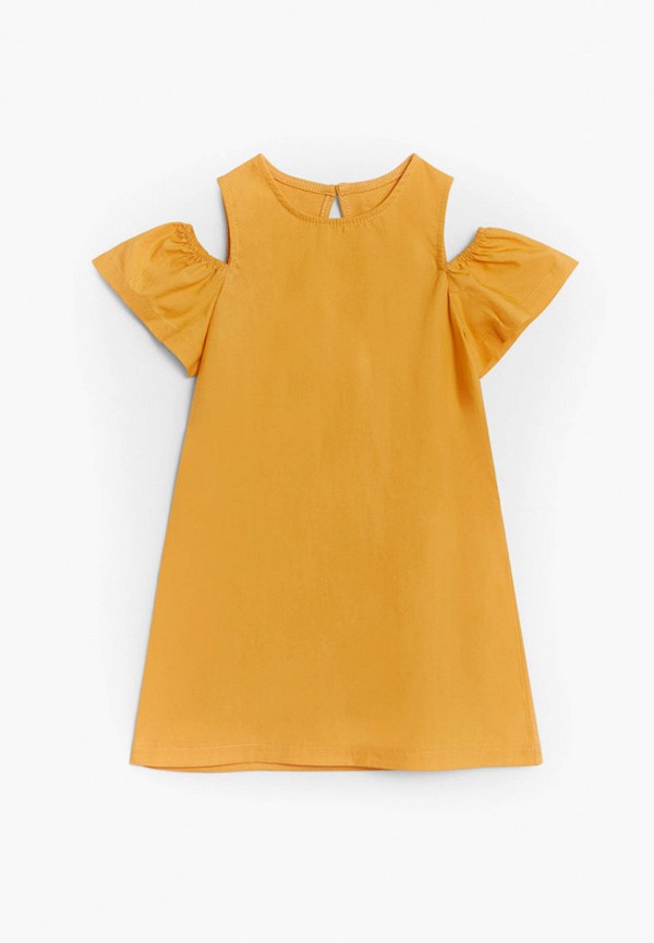 повседневные платье mango kids для девочки, желтое