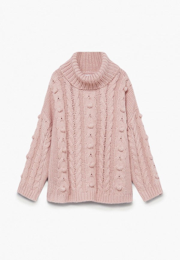 свитер mango kids для девочки, розовый