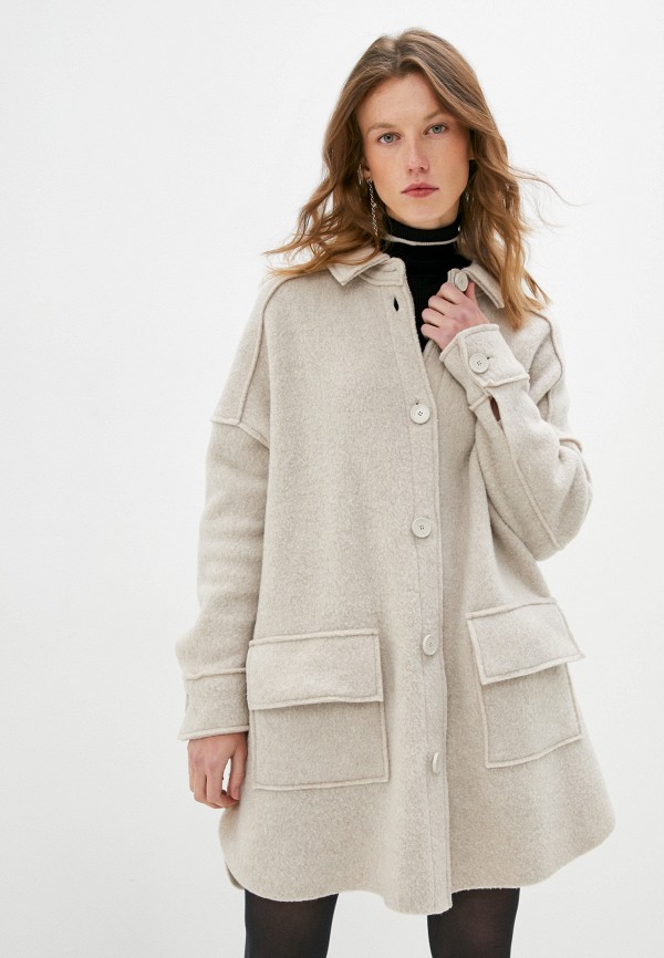 женское пальто max&co, бежевое