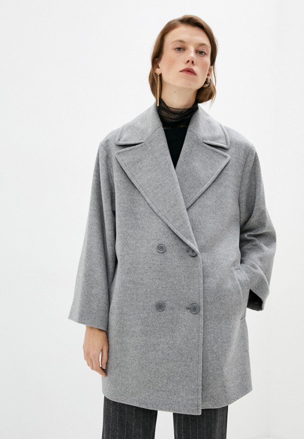 женское пальто max&co, серое