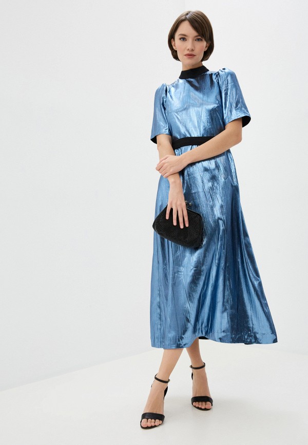 женское повседневные платье markus lupfer, синее