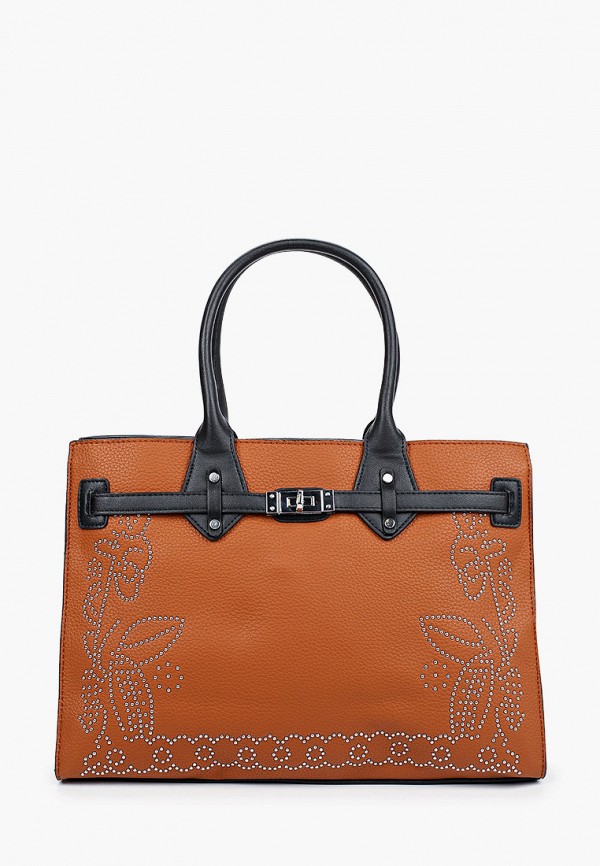 женская сумка max & enjoy, коричневая