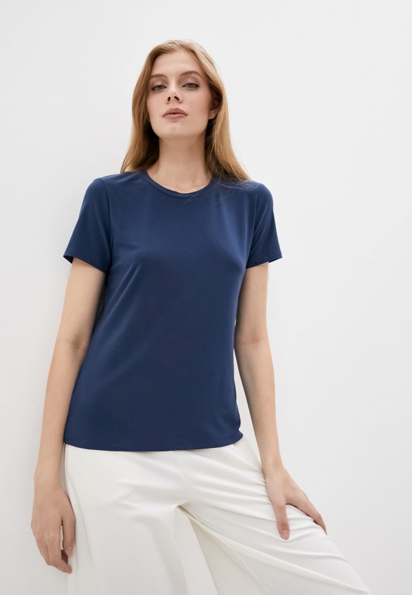 женская футболка max mara, синяя