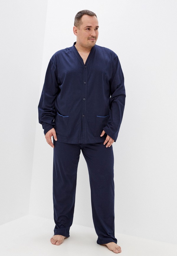 мужская пижама maxfort, синяя