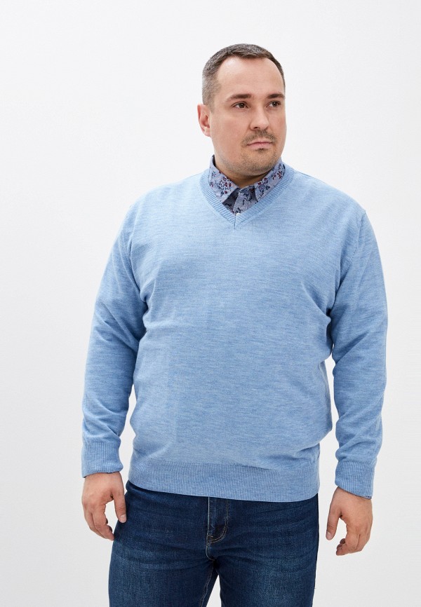 мужской пуловер maxfort, голубой