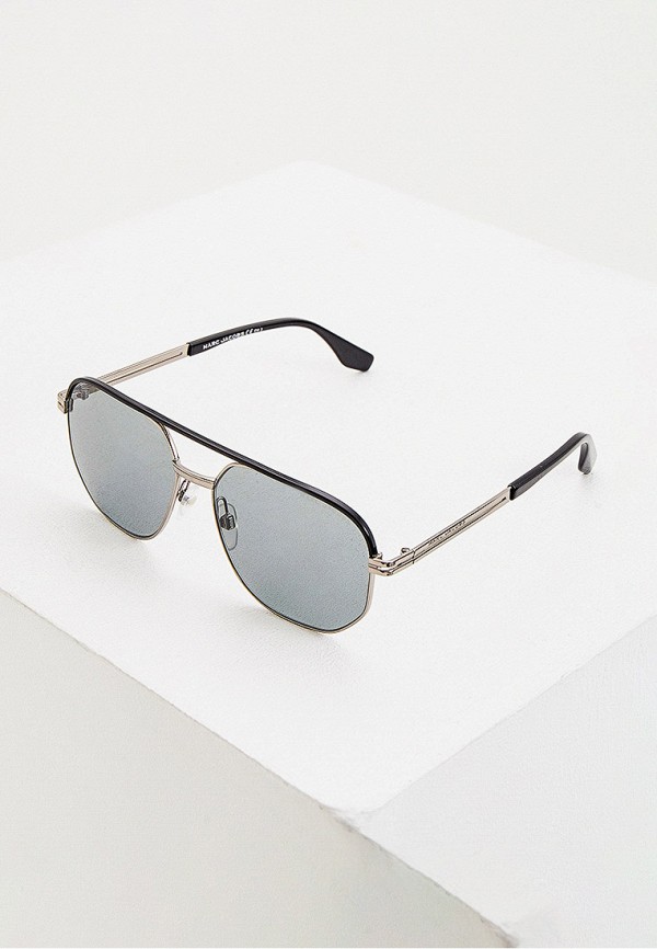 мужские солнцезащитные очки marc jacobs, серебряные