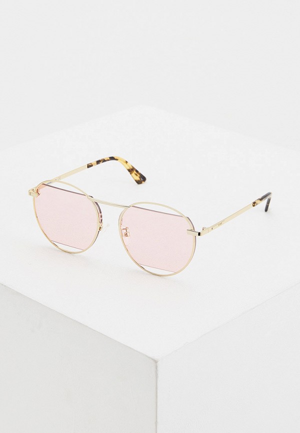 женские солнцезащитные очки mcq alexander mcqueen, золотые