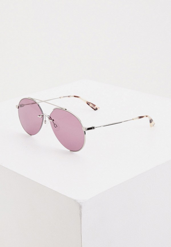 женские солнцезащитные очки mcq alexander mcqueen, фиолетовые