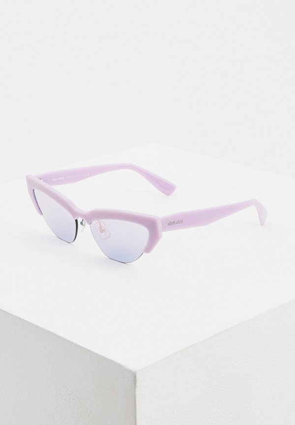женские солнцезащитные очки miu miu, фиолетовые