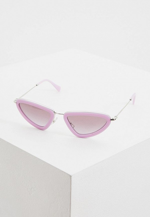 женские солнцезащитные очки miu miu, фиолетовые