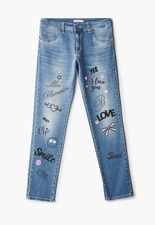 джинсы miss blumarine для девочки, синие