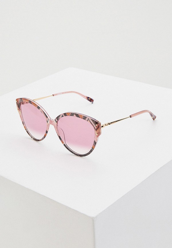 женские солнцезащитные очки missoni, розовые