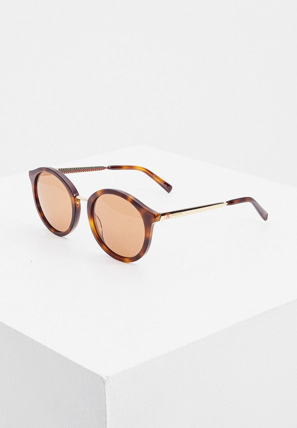 женские солнцезащитные очки m missoni, коричневые