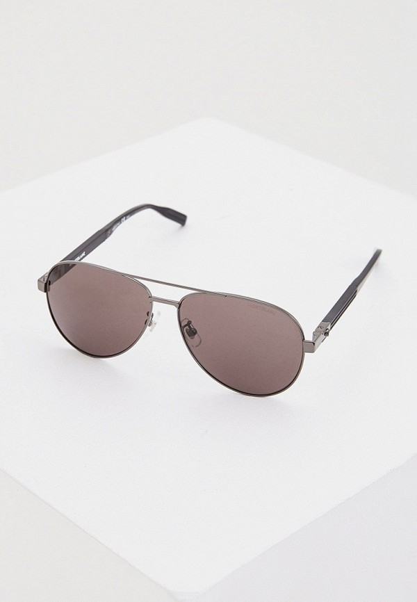 мужские солнцезащитные очки montblanc, серебряные