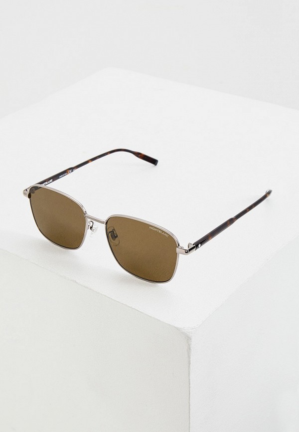 мужские солнцезащитные очки montblanc, коричневые