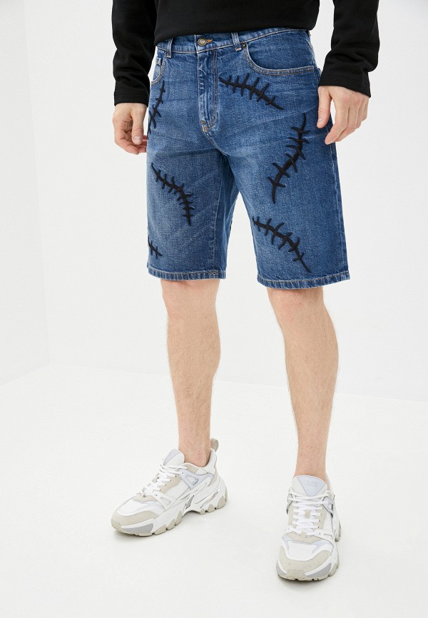 мужские джинсовые шорты moschino couture, синие