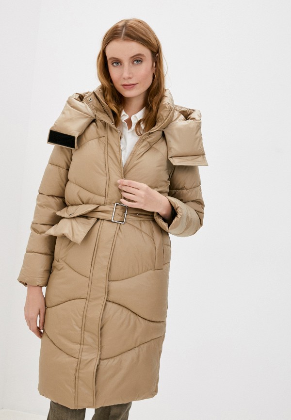 женская куртка moda sincera, коричневая