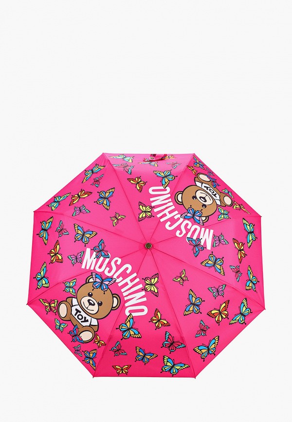 женский зонт moschino, розовый