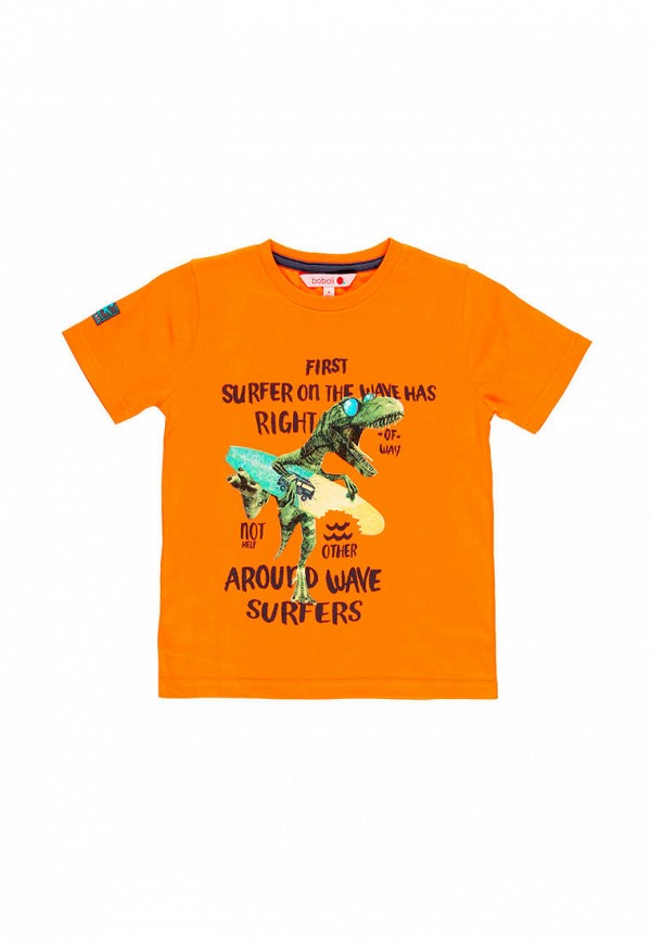 футболка с коротким рукавом boboli для мальчика, оранжевая
