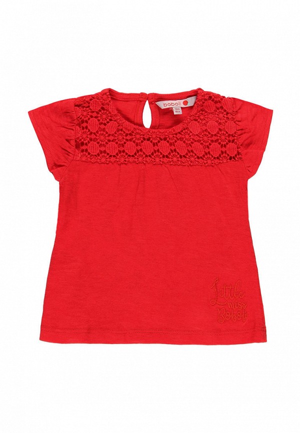 футболка с коротким рукавом boboli для девочки, красная