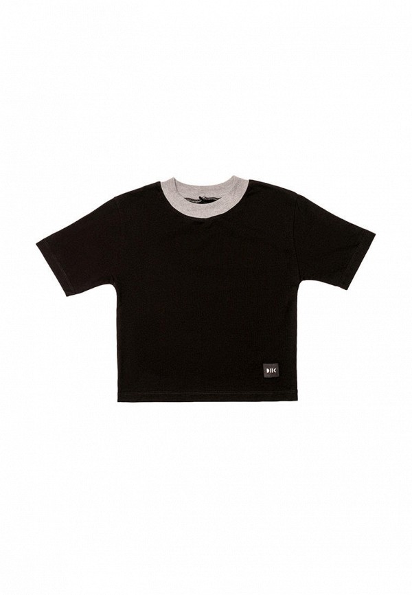футболка с коротким рукавом dnk для девочки, черная