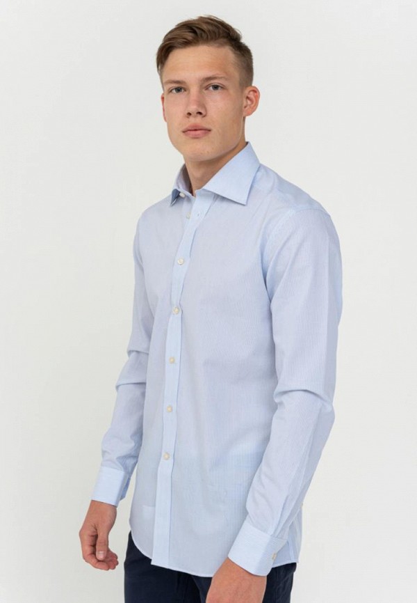 мужская рубашка с длинным рукавом camicissima, голубая