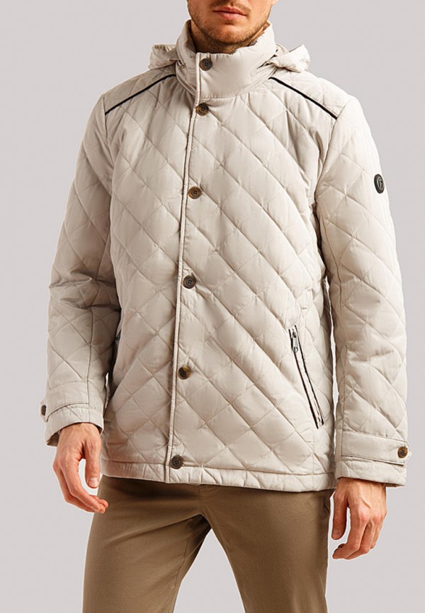 мужская куртка finn flare, бежевая