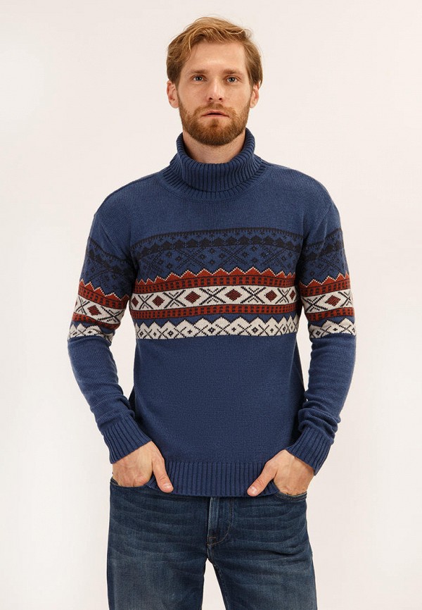 мужской свитер finn flare, синий