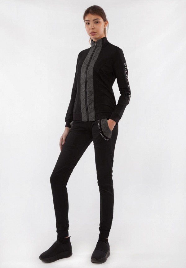 женский спортивный костюм bodro design, черный
