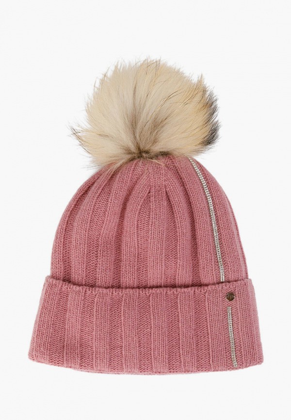 женская шапка finn flare, розовая
