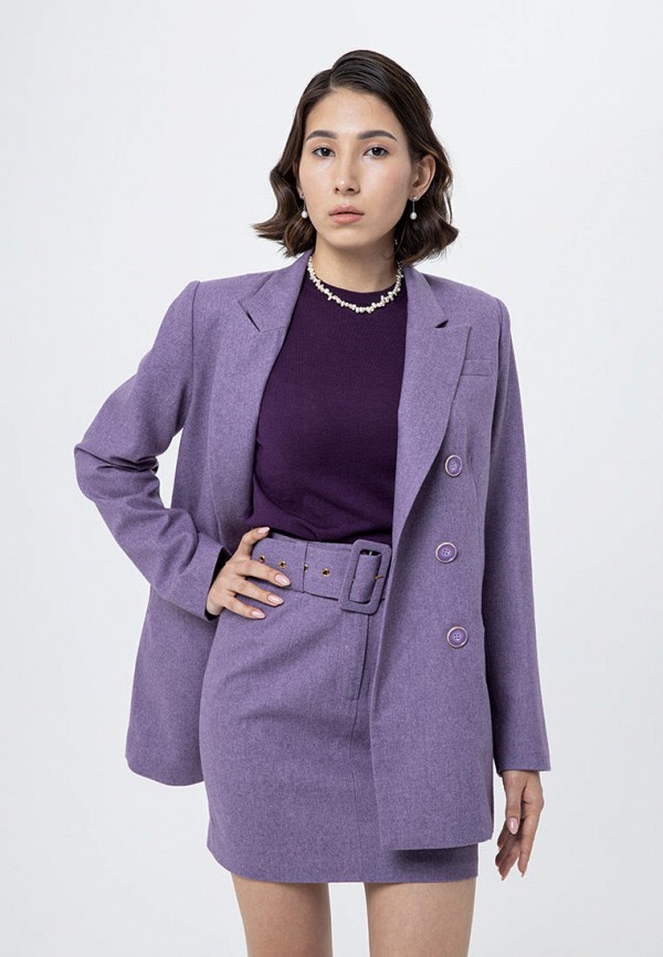 женский пиджак sana.moda, фиолетовый