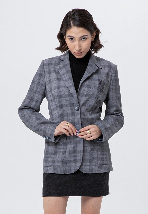 женский пиджак sana.moda, серый