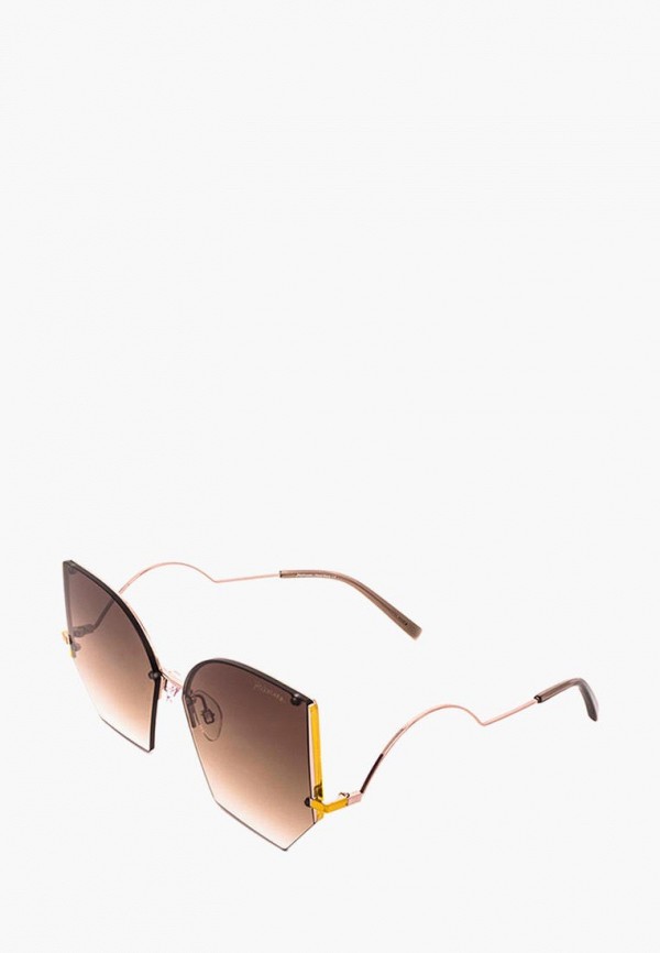 женские солнцезащитные очки ana hickmann, коричневые
