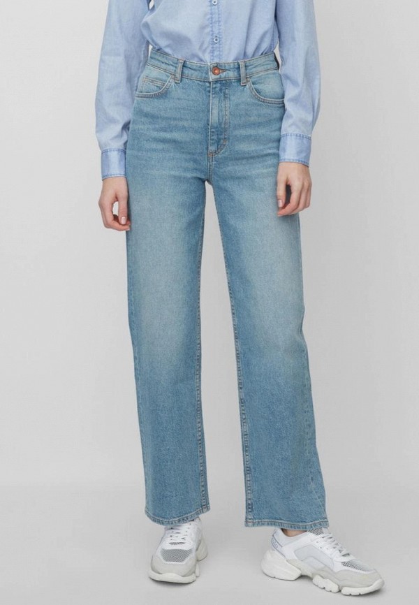 женские прямые джинсы marc o’polo, голубые