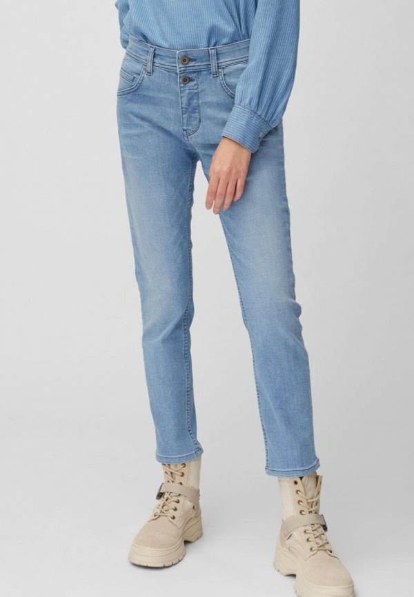 женские прямые джинсы marc o’polo, синие