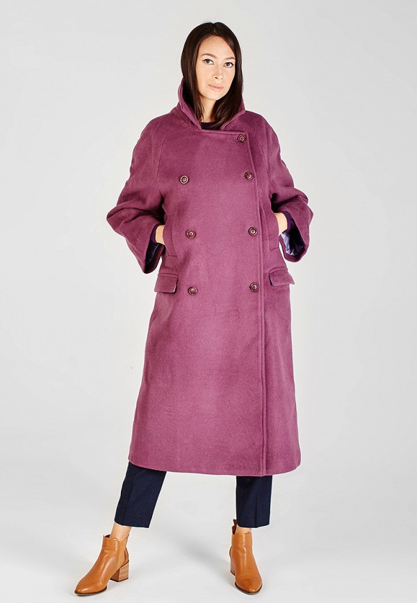 женское пальто sana.moda, фиолетовое