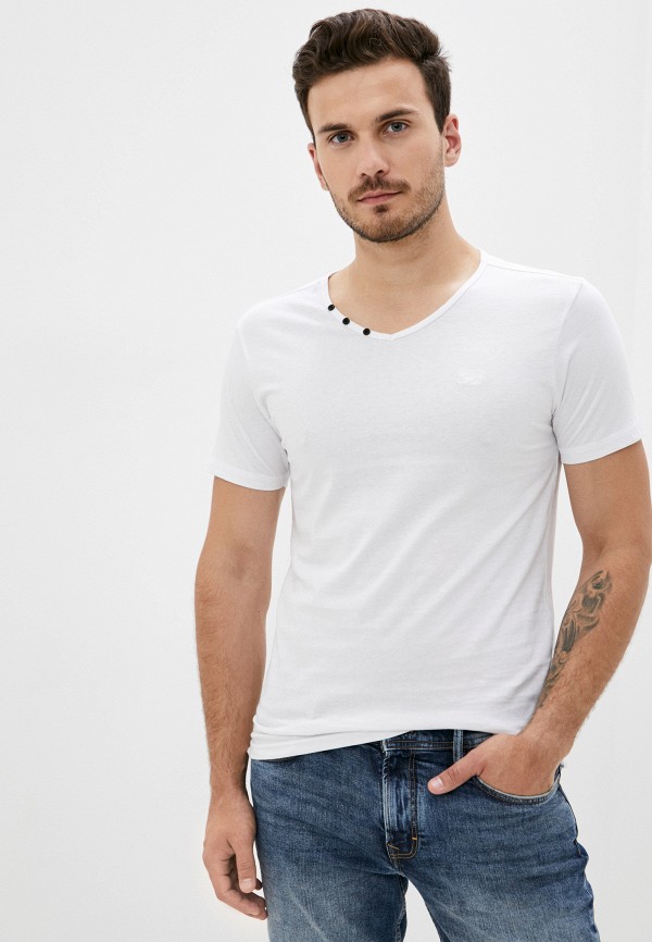 мужская футболка с коротким рукавом mz72, белая