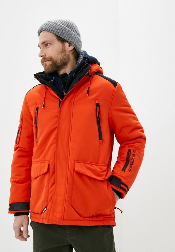 мужская куртка mz72, оранжевая