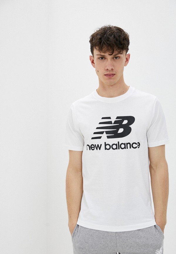 мужская спортивные футболка new balance, белая