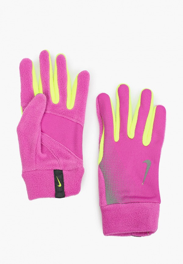 женские перчатки nike, розовые