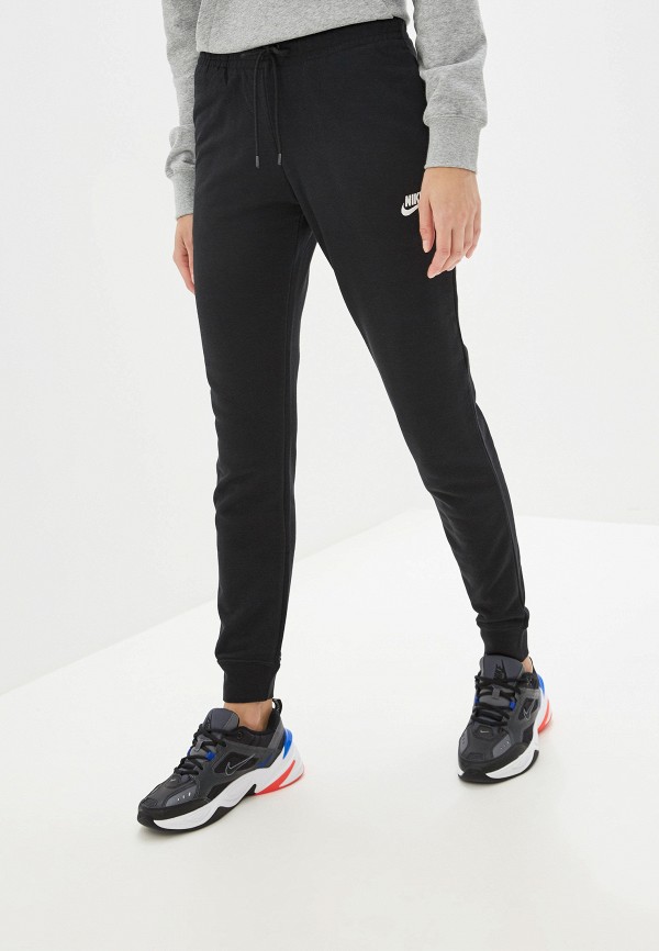 женские спортивные спортивные брюки nike, черные
