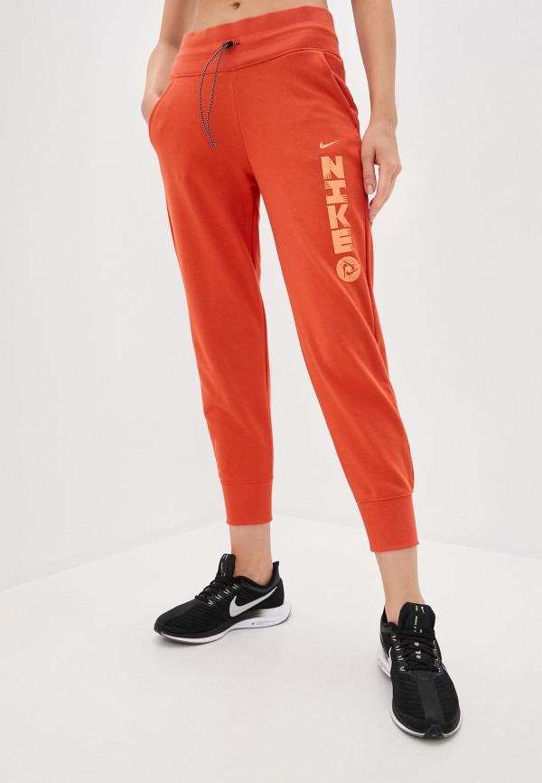 женские спортивные брюки nike, оранжевые