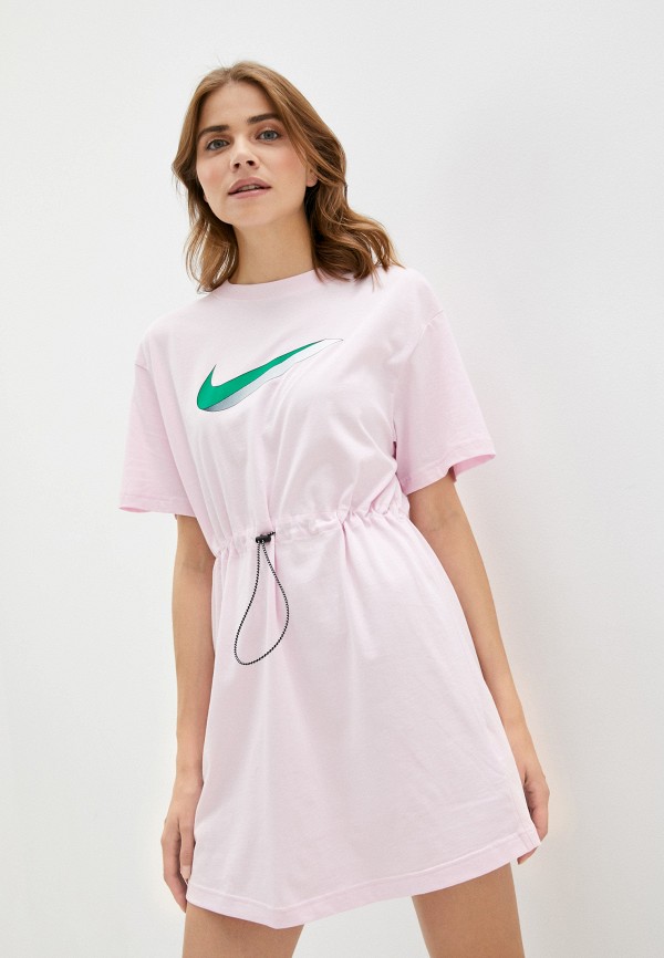женское спортивные платье nike, розовое
