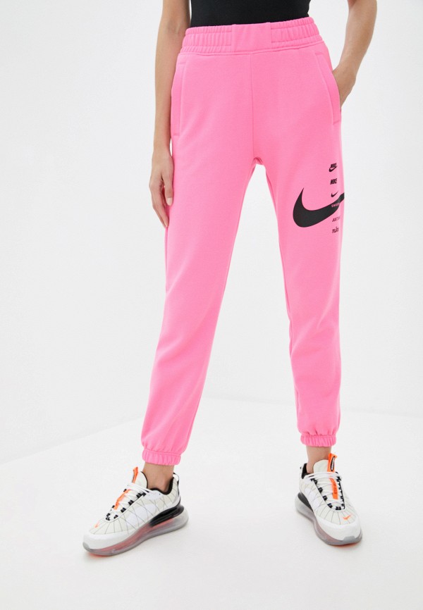 женские спортивные брюки nike, розовые