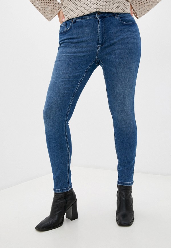 женские джинсы only carmakoma, синие